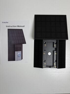 Solar Charger for Ring Battery Doorbells - Compatible with Video 2-Prong Port